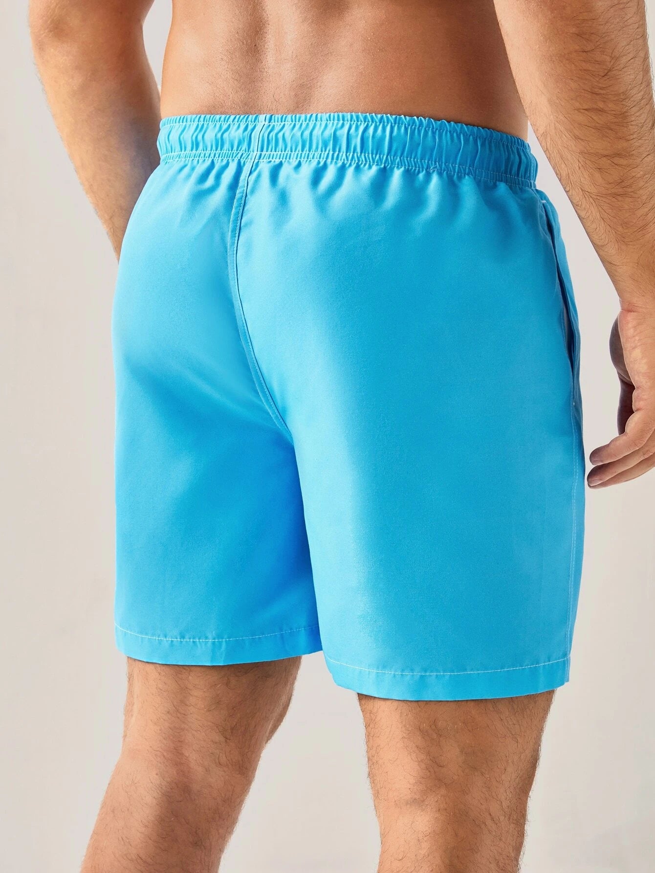Plain Waist Swim Trunks-Waves And Trunks