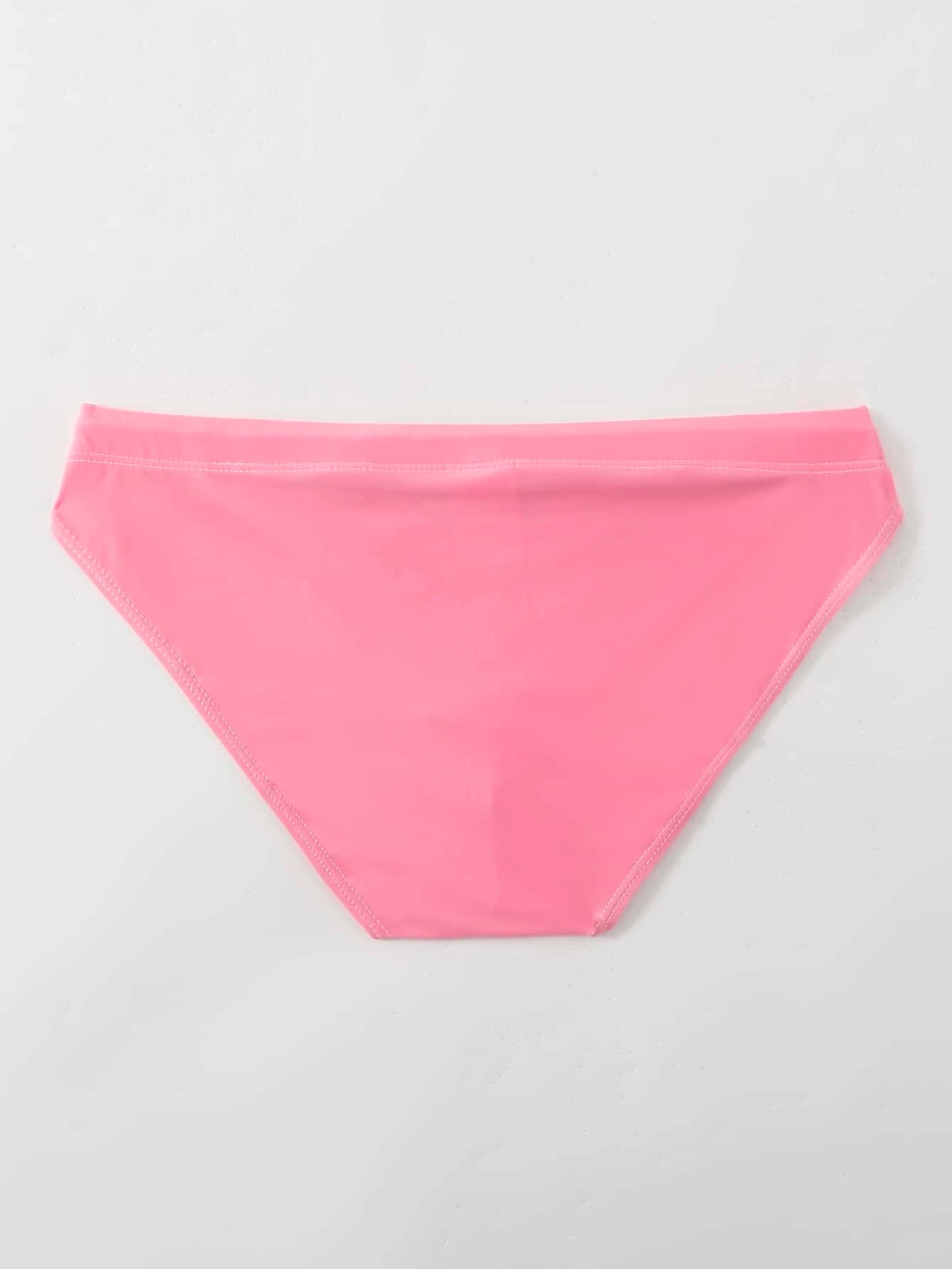 Knot Front Plain Swim Shorts-Waves And Trunks