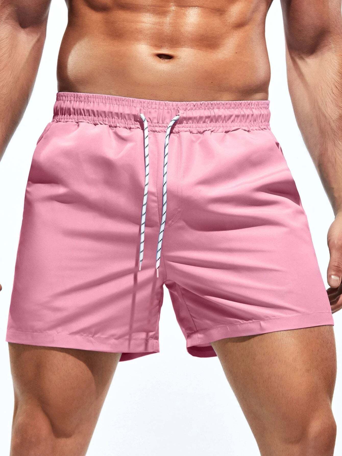 Plain Beach Shorts-Waves And Trunks