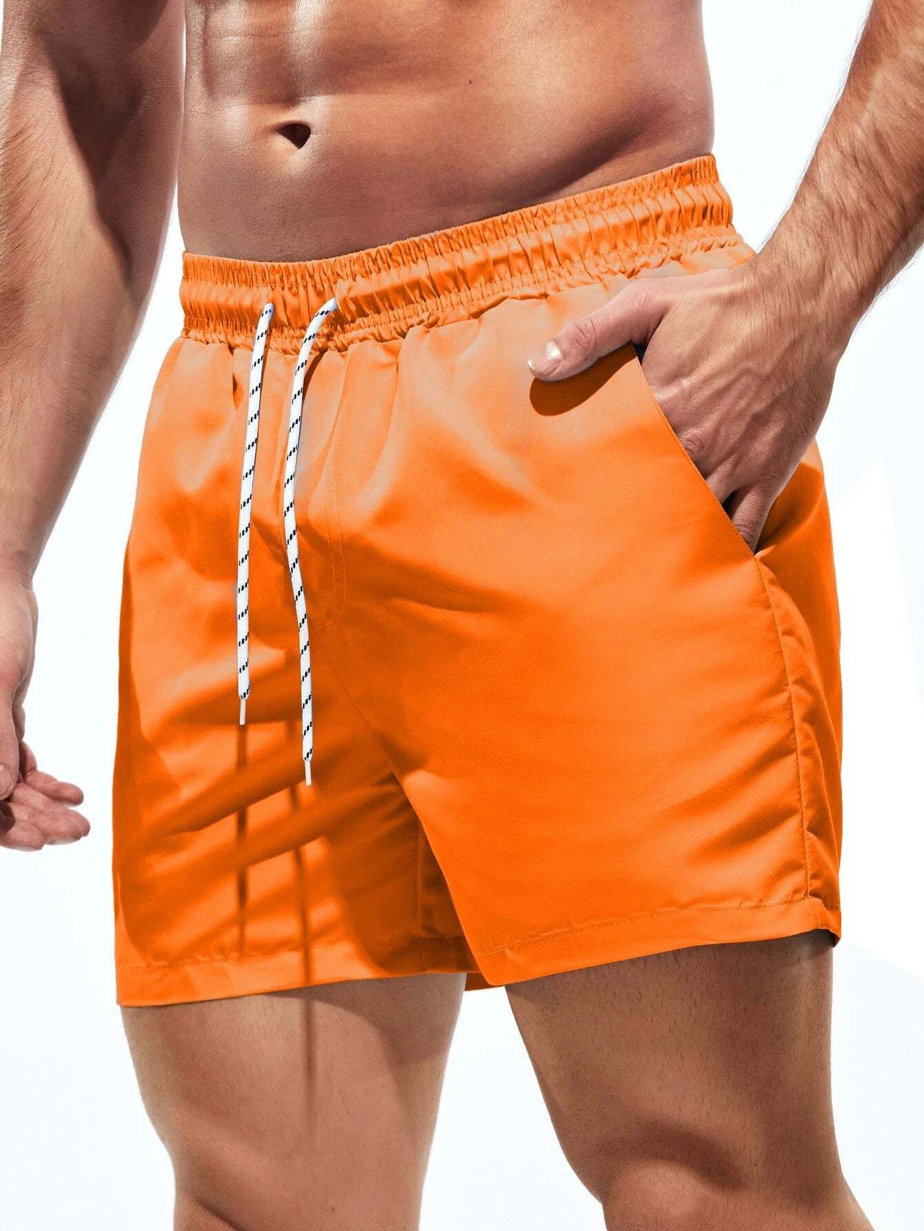 Plain Beach Shorts-Waves And Trunks
