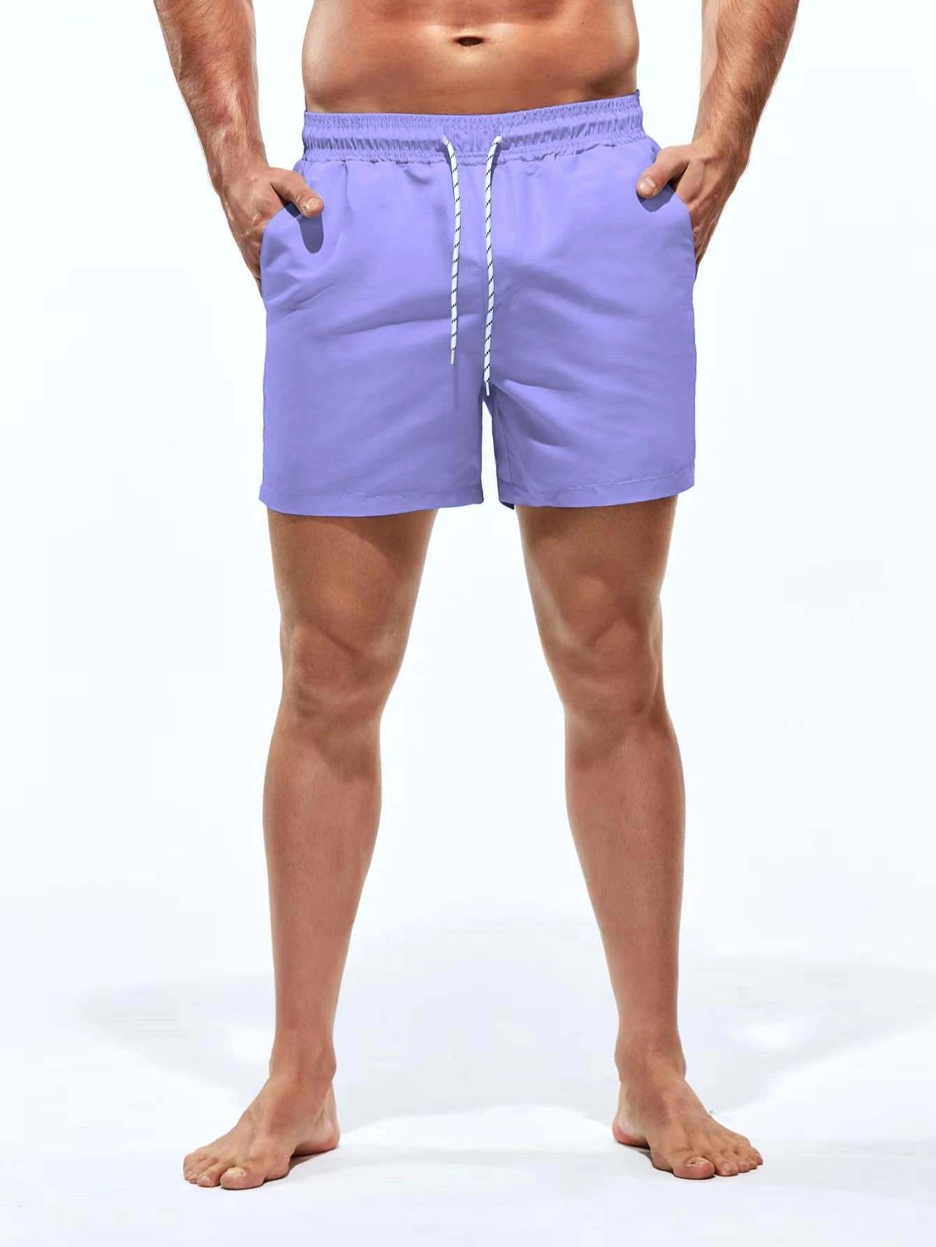 Plain Beach Shorts-Waves And Trunks