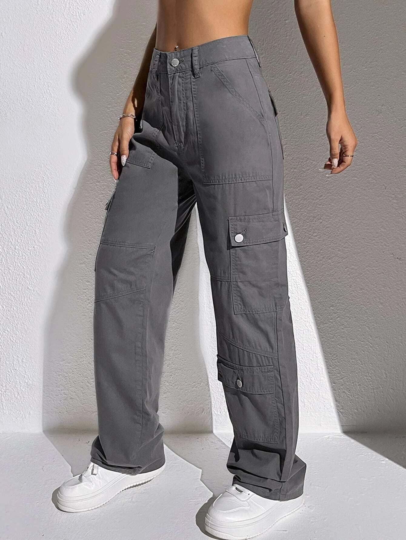 Flap Pocket Cargo Jeans-Waves And Trunks