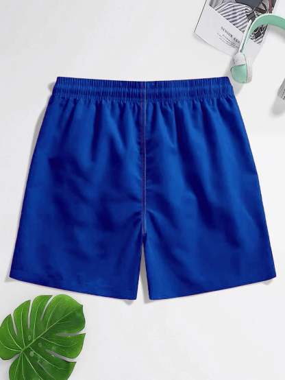Boho Drawstring Waist Swim Trunks-Waves And Trunks