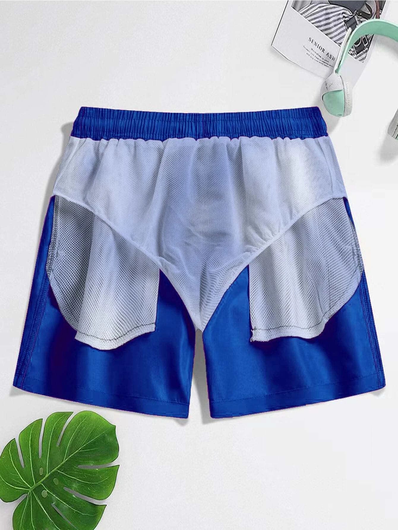 Boho Drawstring Waist Swim Trunks-Waves And Trunks