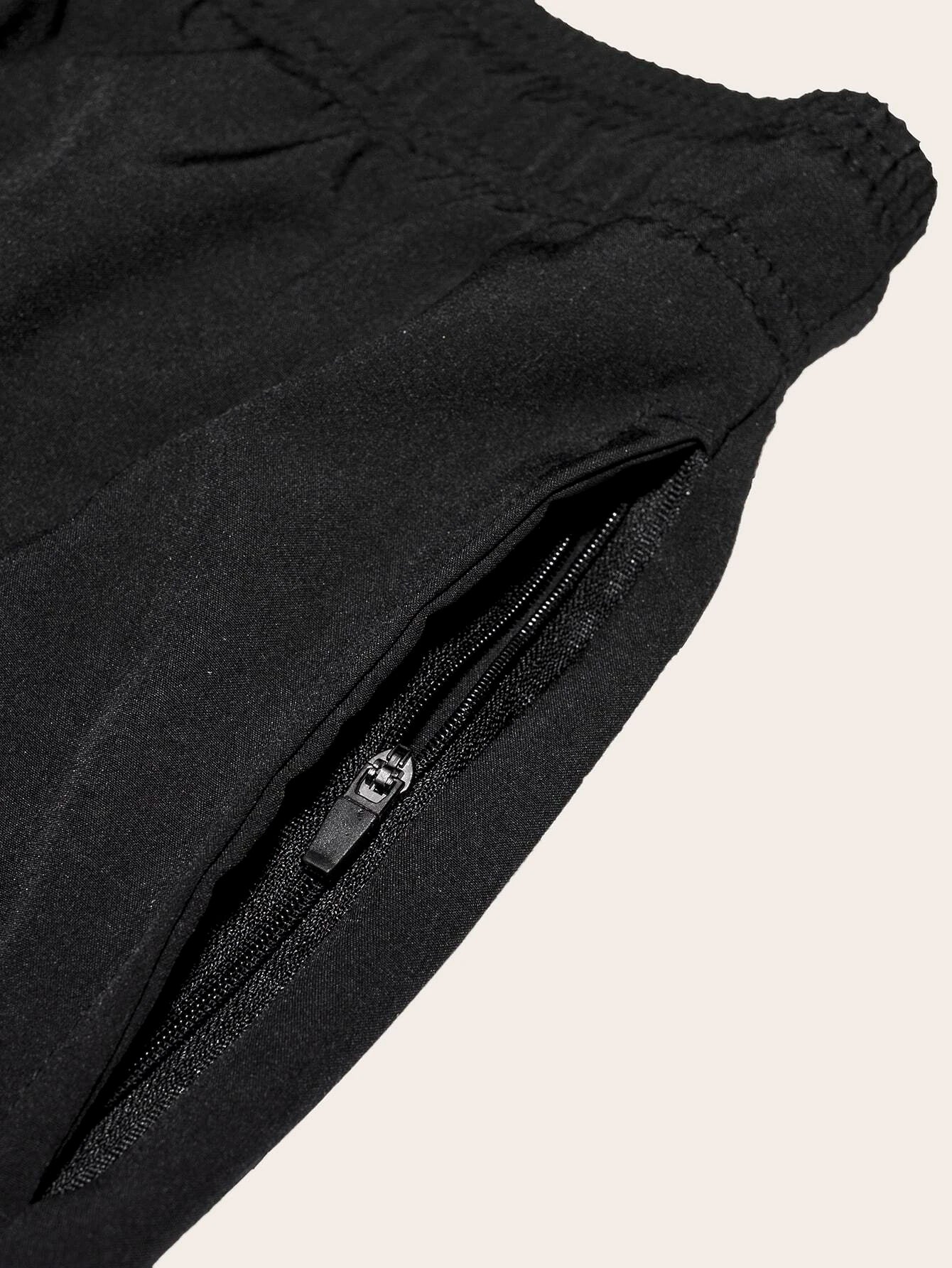 Drawstring Waist Swim Trunks-Waves And Trunks