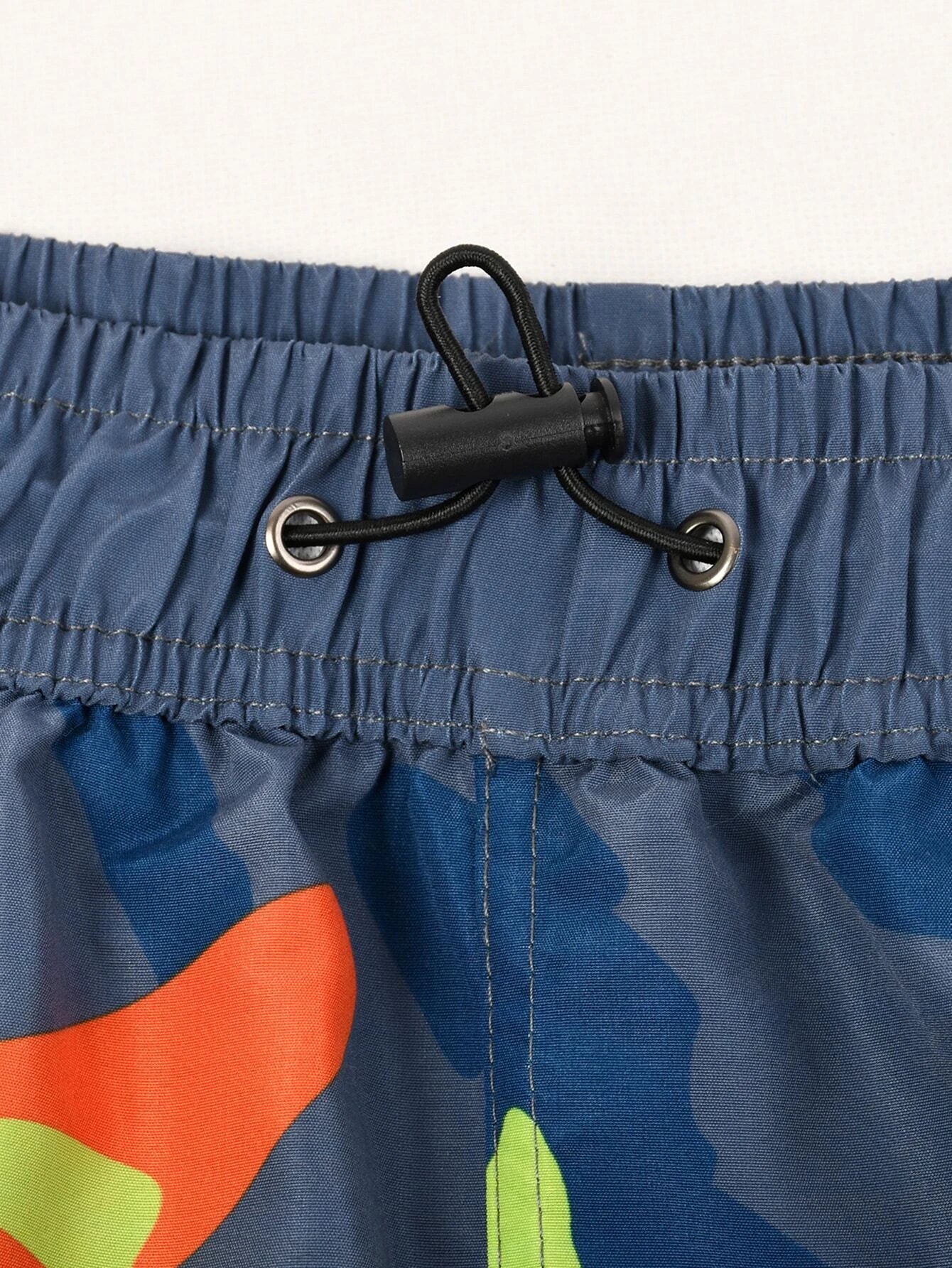 Allover Print Drawstring Waist Beach Shorts-Waves And Trunks