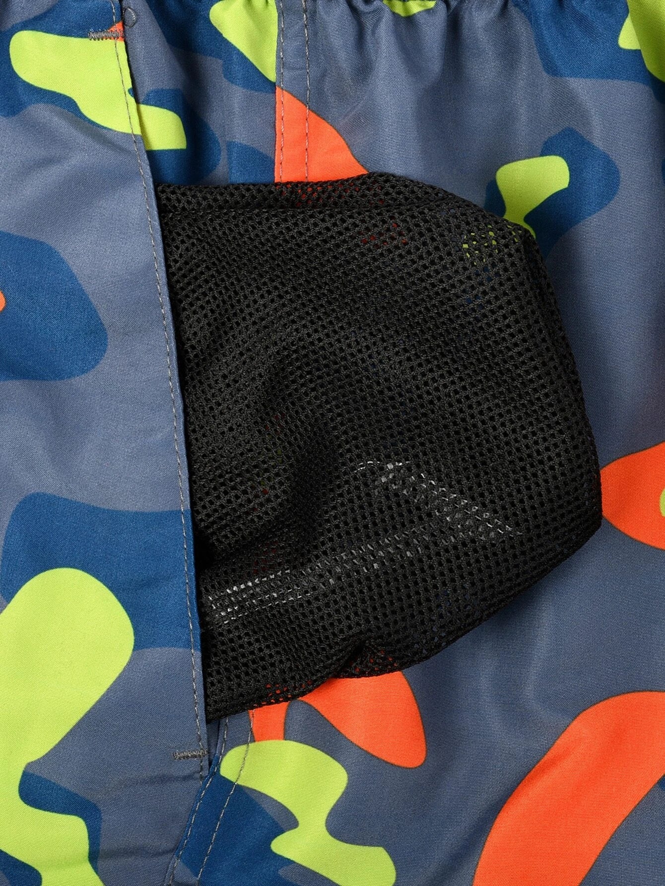 Allover Print Drawstring Waist Beach Shorts-Waves And Trunks