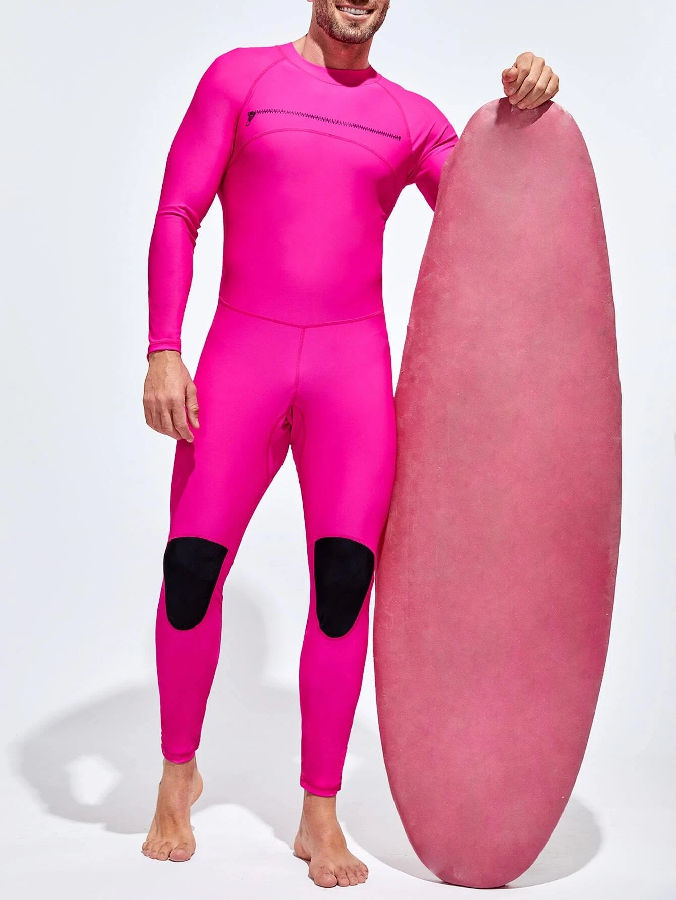 Two Tone One Piece Swimsuit-Waves And Trunks