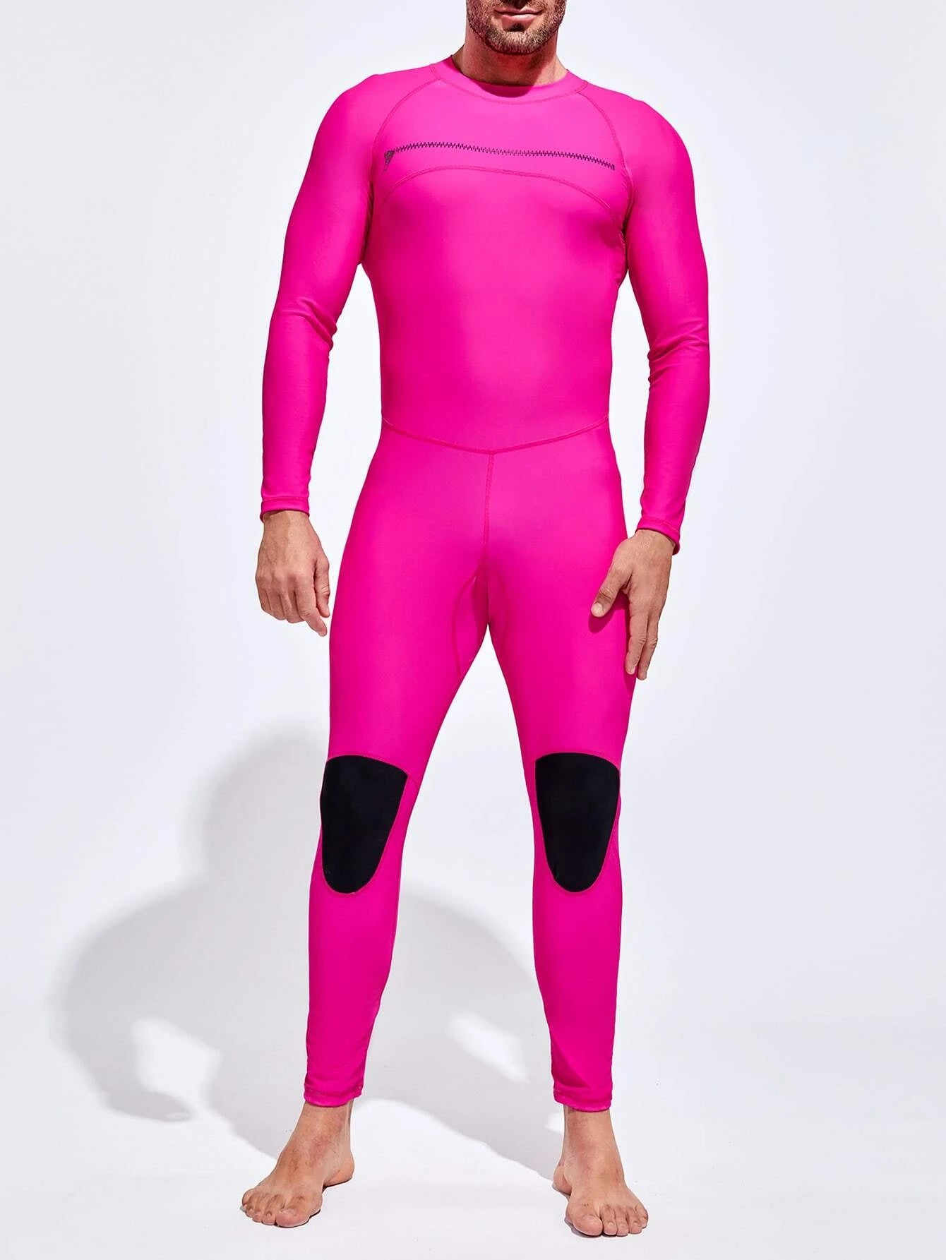 Two Tone One Piece Swimsuit-Waves And Trunks