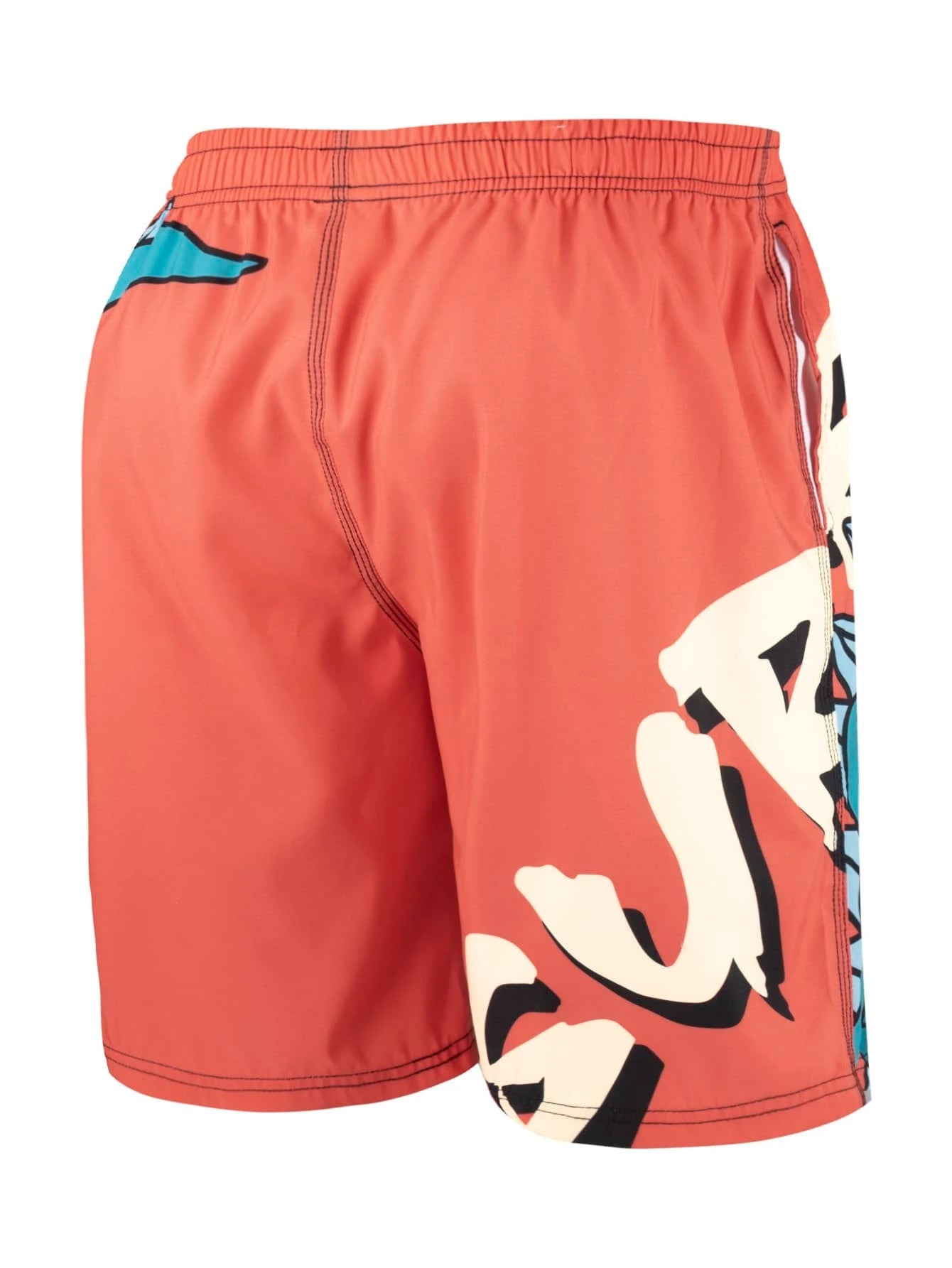 Cartoon Dragon Print Swim Trunks-Waves And Trunks