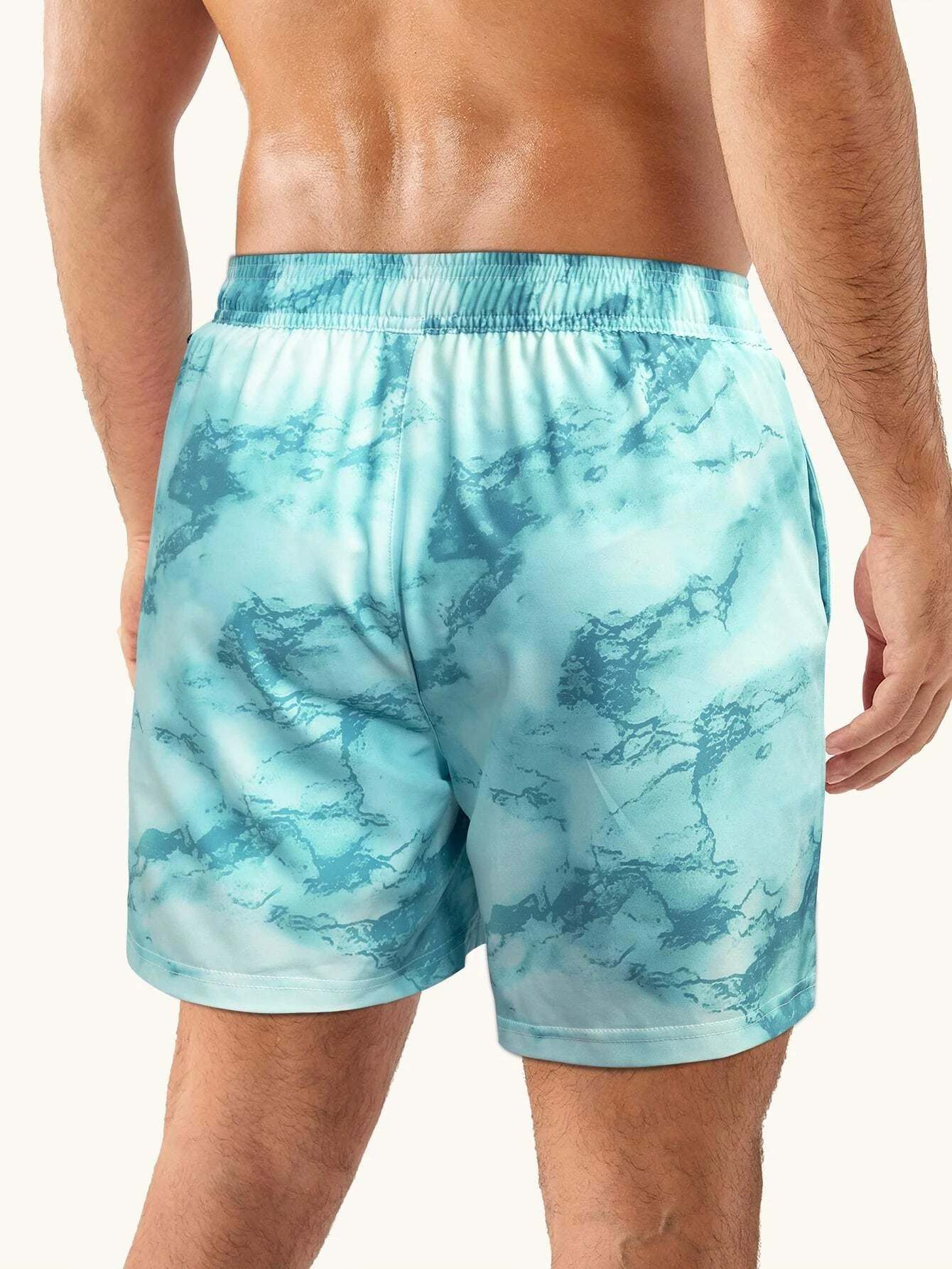 Tie Dye Waist Swim Trunks-Waves And Trunks