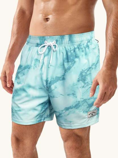 Tie Dye Waist Swim Trunks-Waves And Trunks