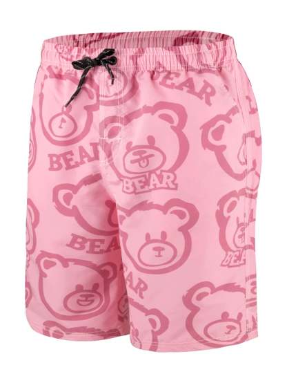 Bear Print Swim Shorts-Waves And Trunks