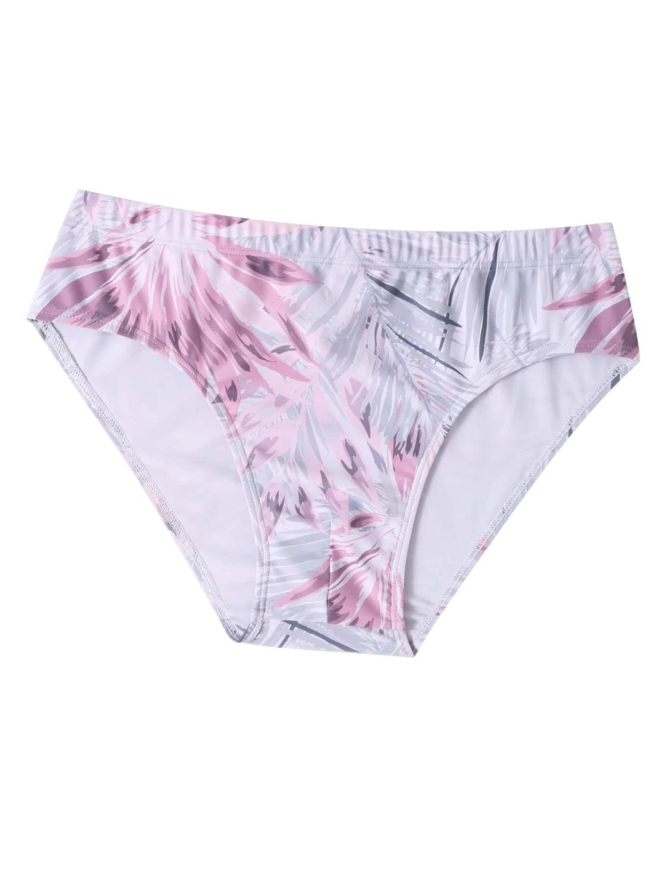 Tropical Printed Swim Brief-Waves And Trunks