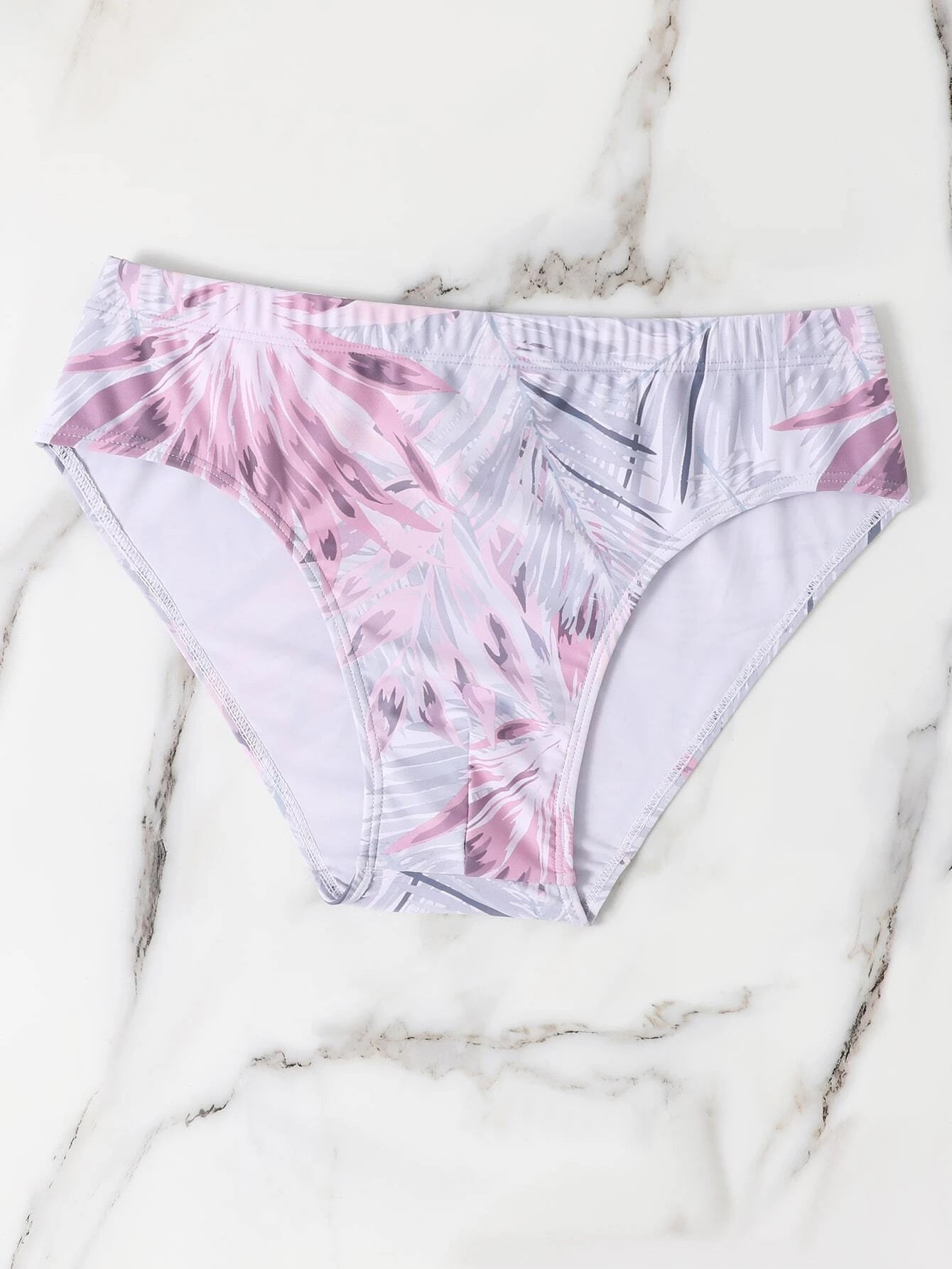 Tropical Printed Swim Brief-Waves And Trunks