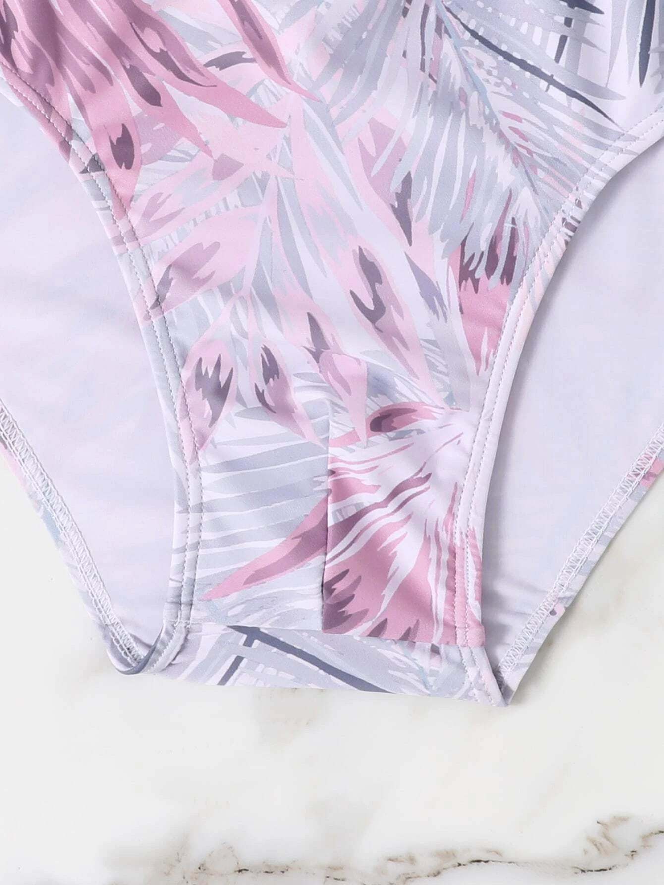 Tropical Printed Swim Brief-Waves And Trunks