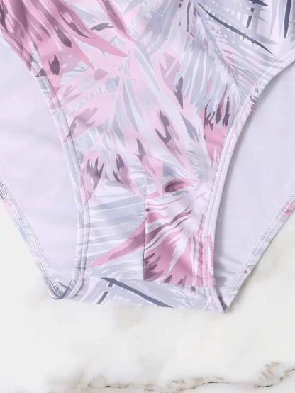 Tropical Printed Swim Brief-Waves And Trunks