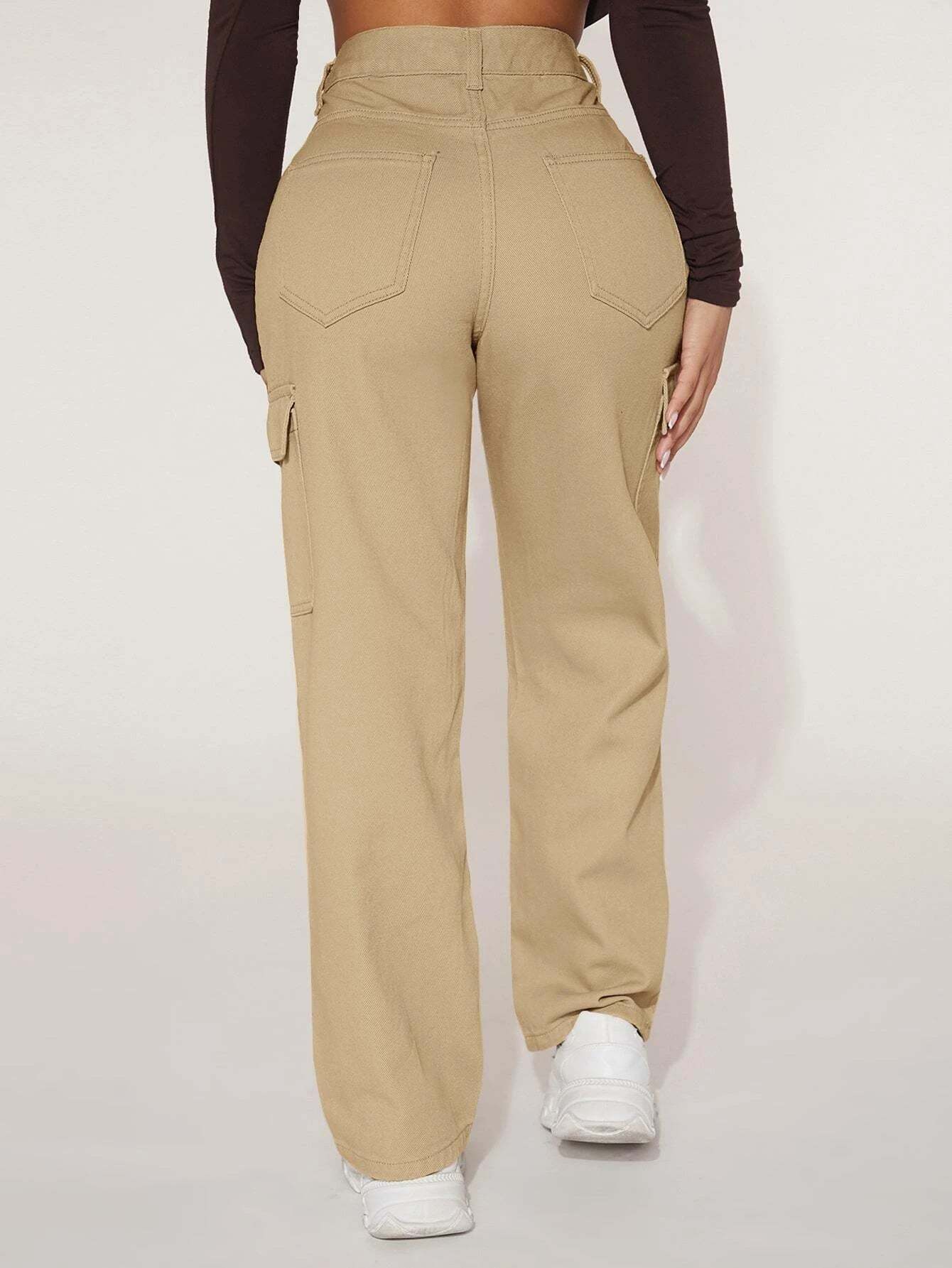 High Rise Straight Fit Jean-Waves And Trunks