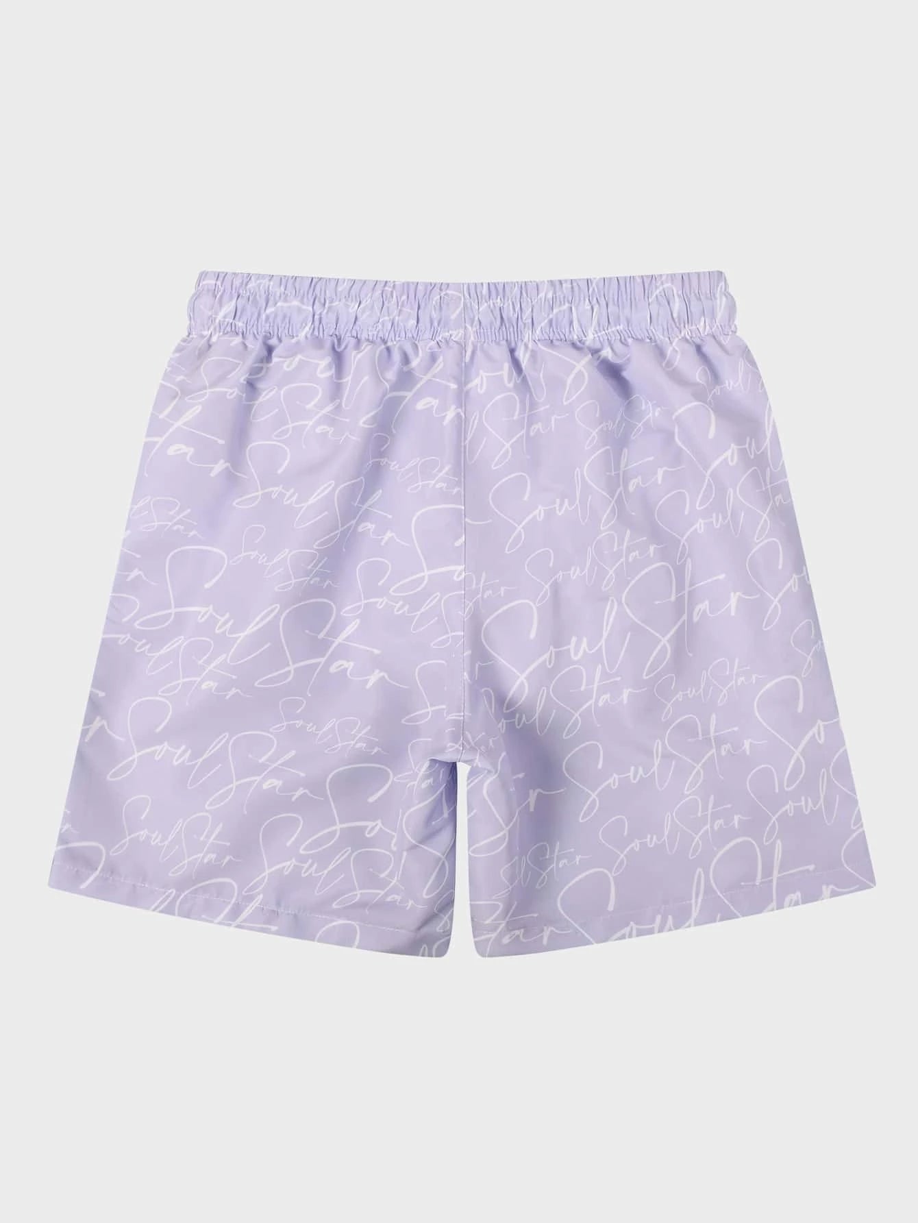 Letter Print Drawstring Natural Bottoms-Waves And Trunks