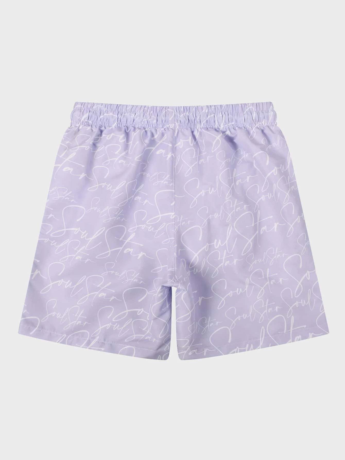 Letter Print Drawstring Natural Bottoms-Waves And Trunks