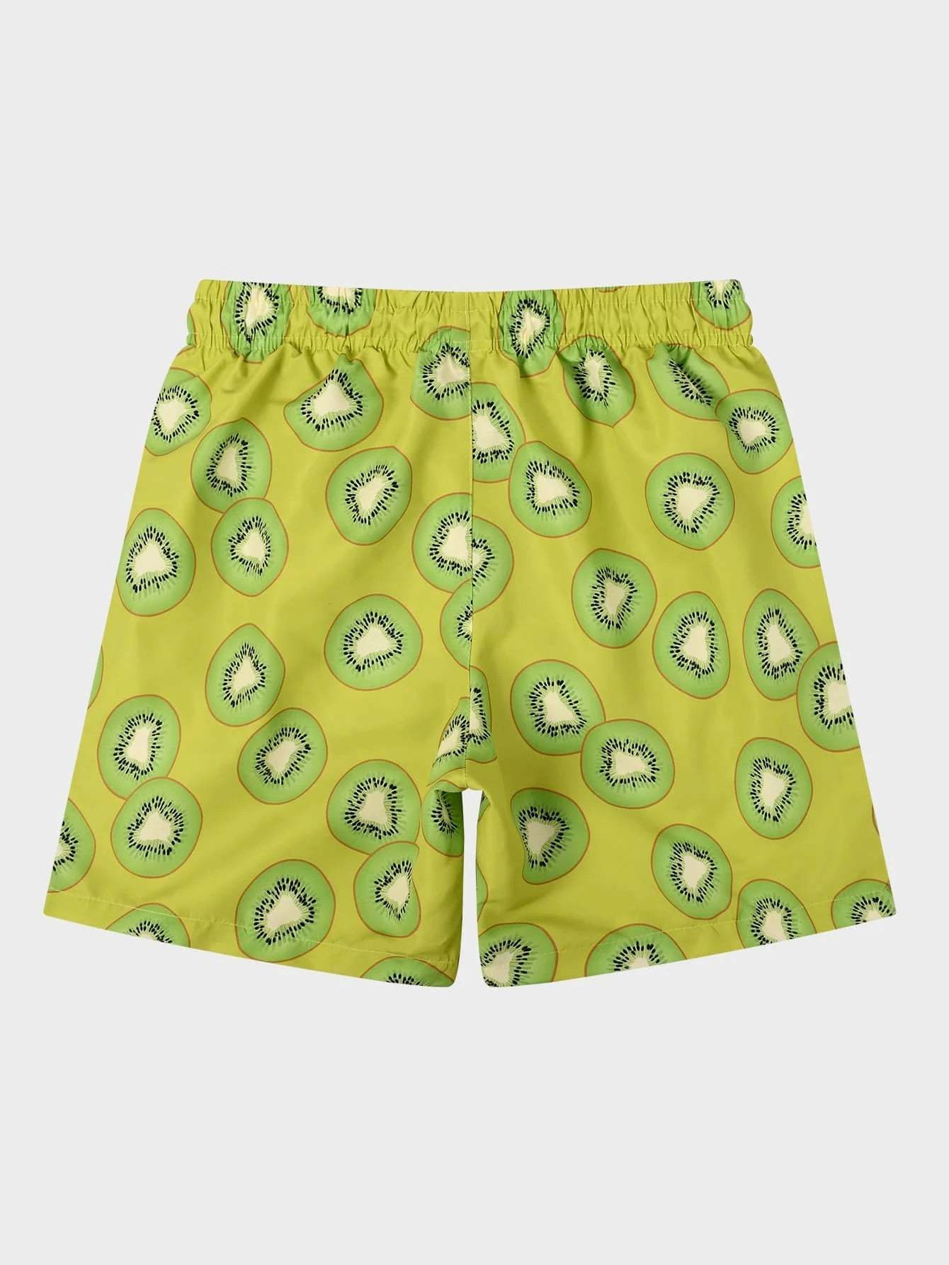 Allover Fruit Print Drawstring Waist Swim Trunks-Waves And Trunks