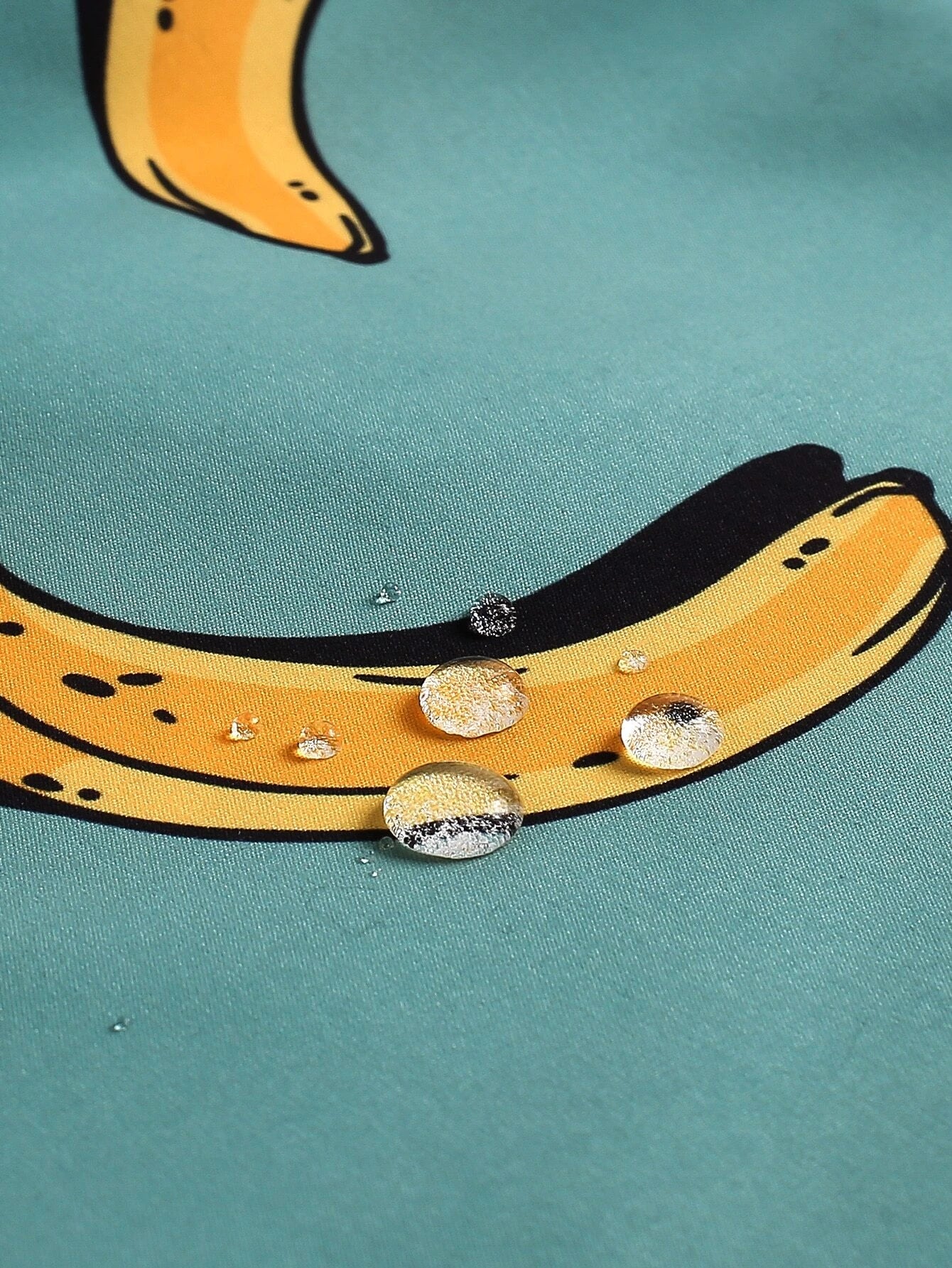 Banana Print Drawstring Waist Swim Trunks-Waves And Trunks