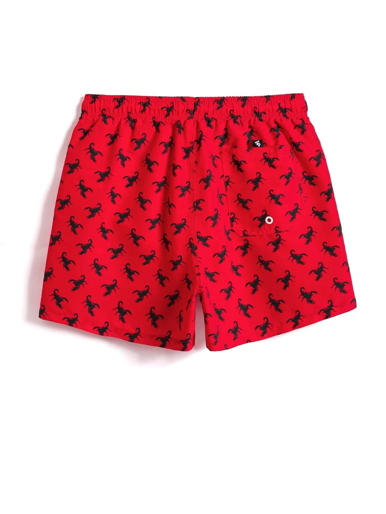 Patched Detail Swim Trunks-Waves And Trunks