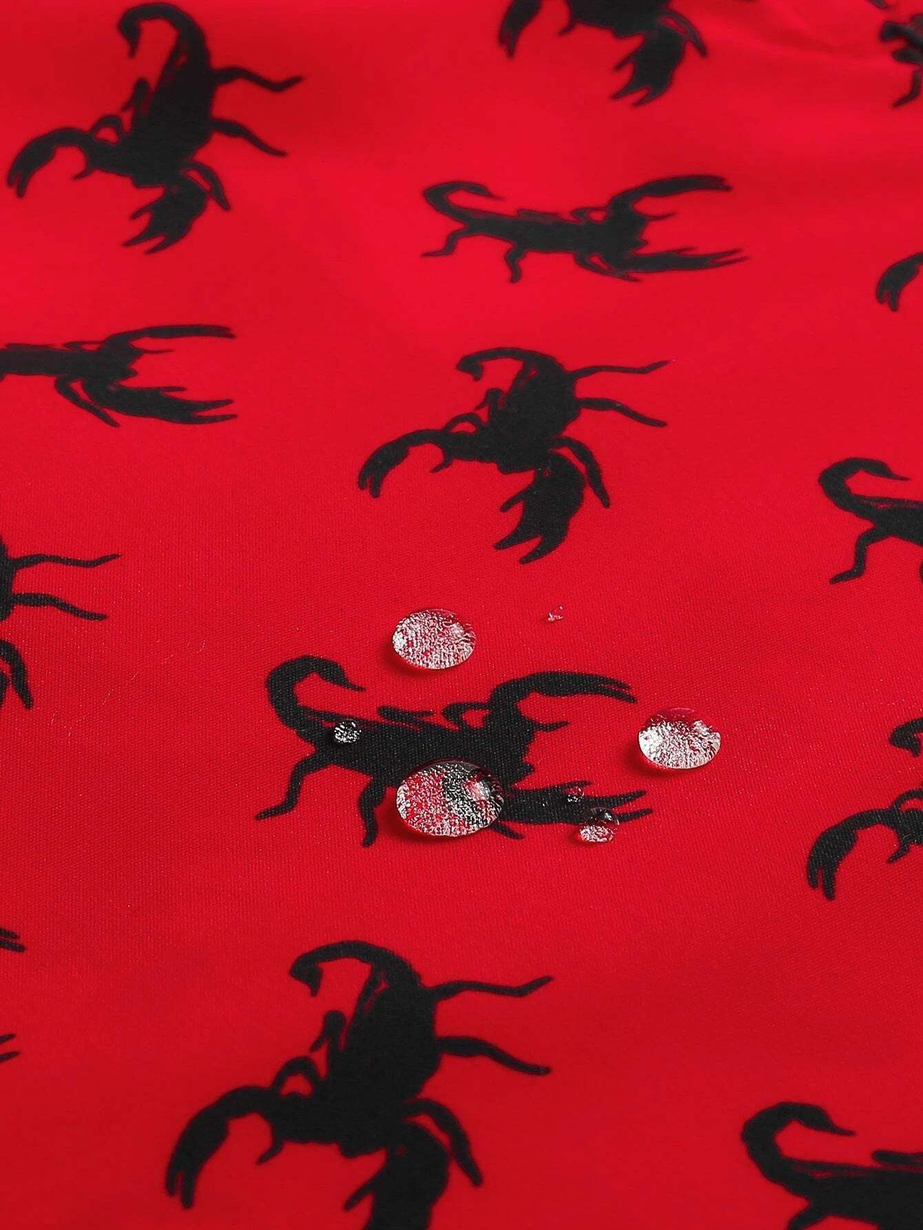 Patched Detail Swim Trunks-Waves And Trunks