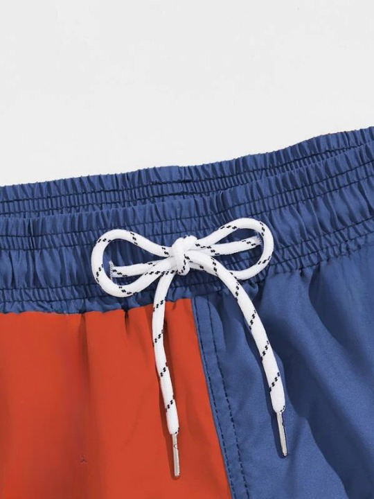 Cartoon Dog And Cat Print Swim Shorts-Waves And Trunks