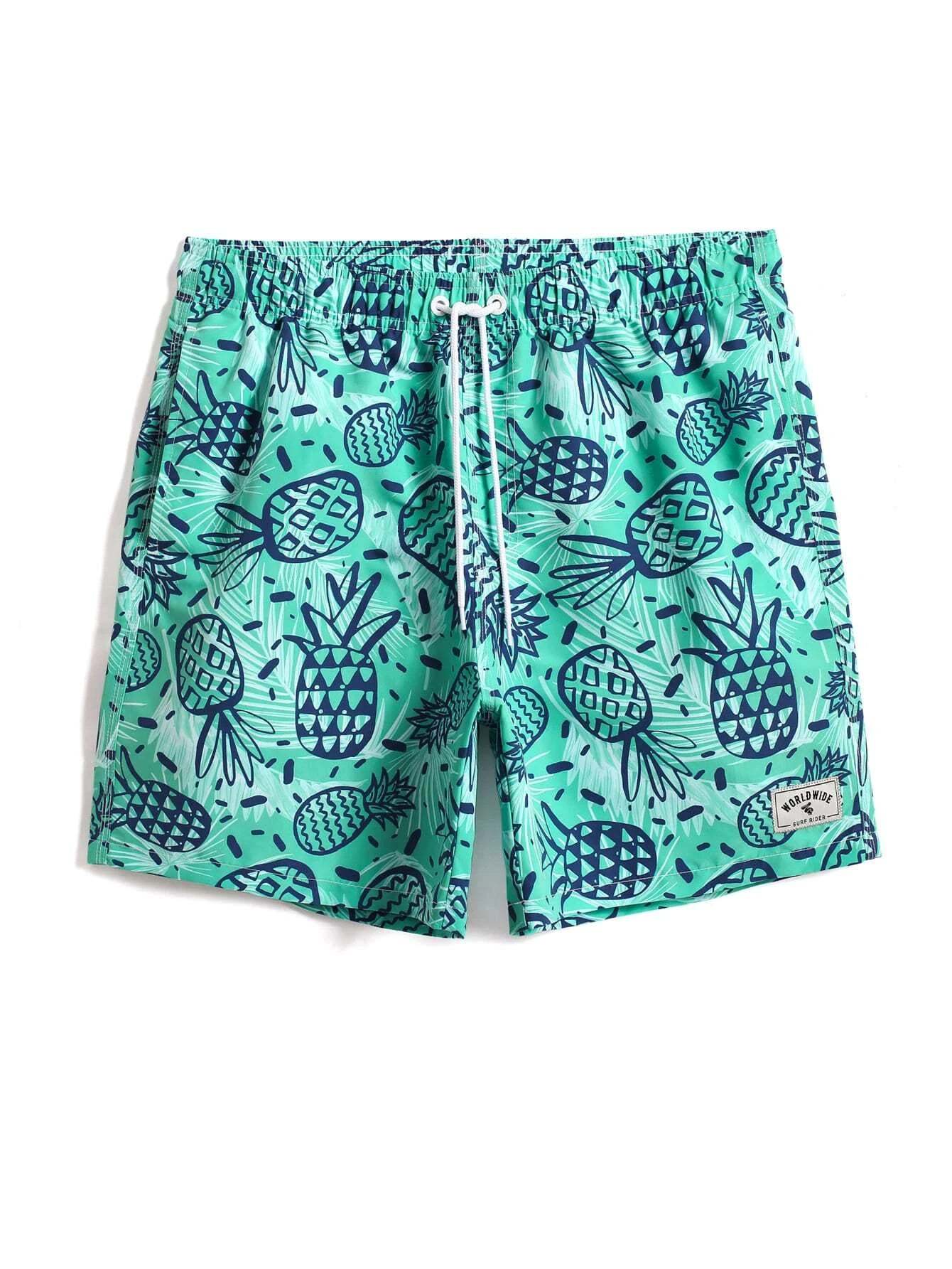 Drawstring Swim Trunks-Waves And Trunks