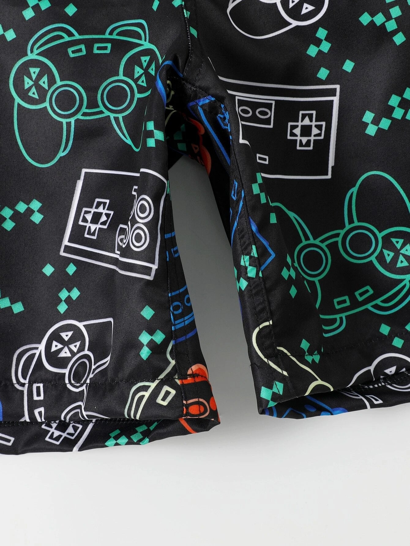 Gamepad Print Swim Shorts-Waves And Trunks