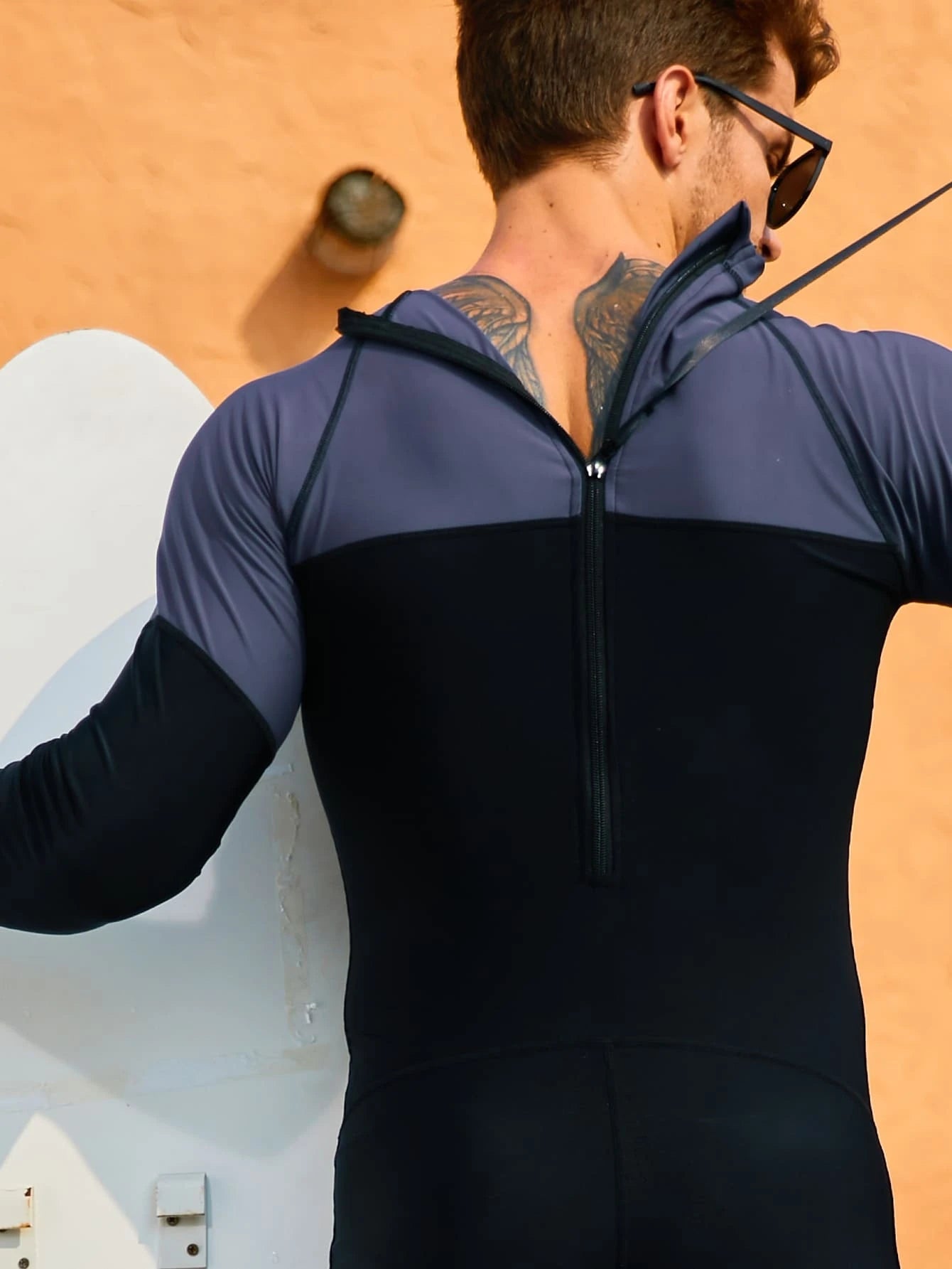 Two Tone Swimsuit-Waves And Trunks