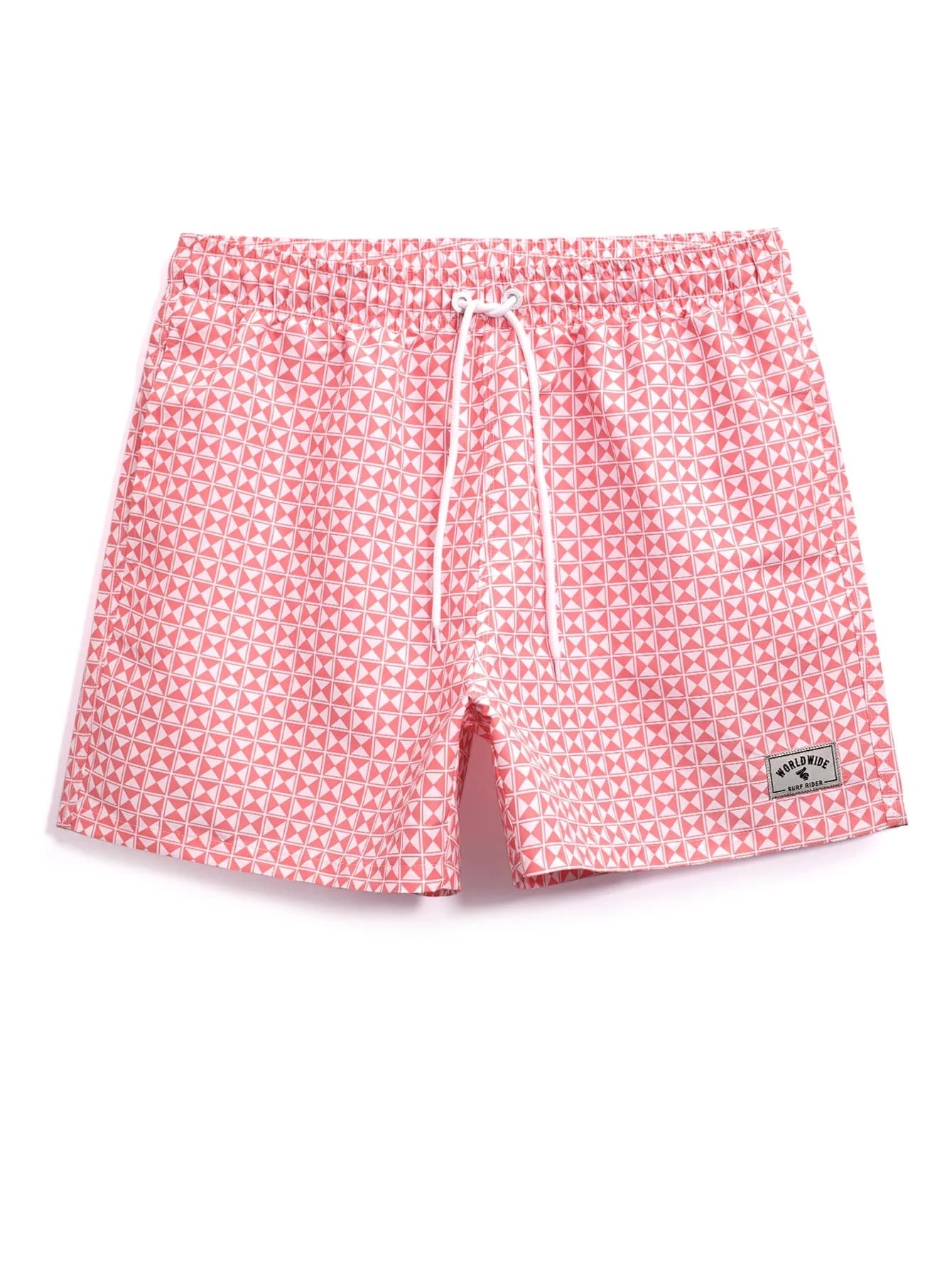 Vibrant Patterned Swim Trunks-Waves And Trunks