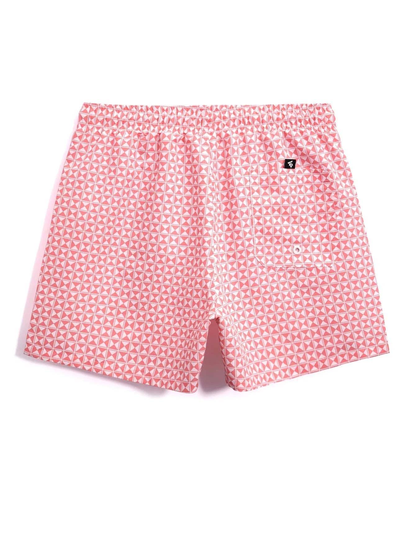 Vibrant Patterned Swim Trunks-Waves And Trunks