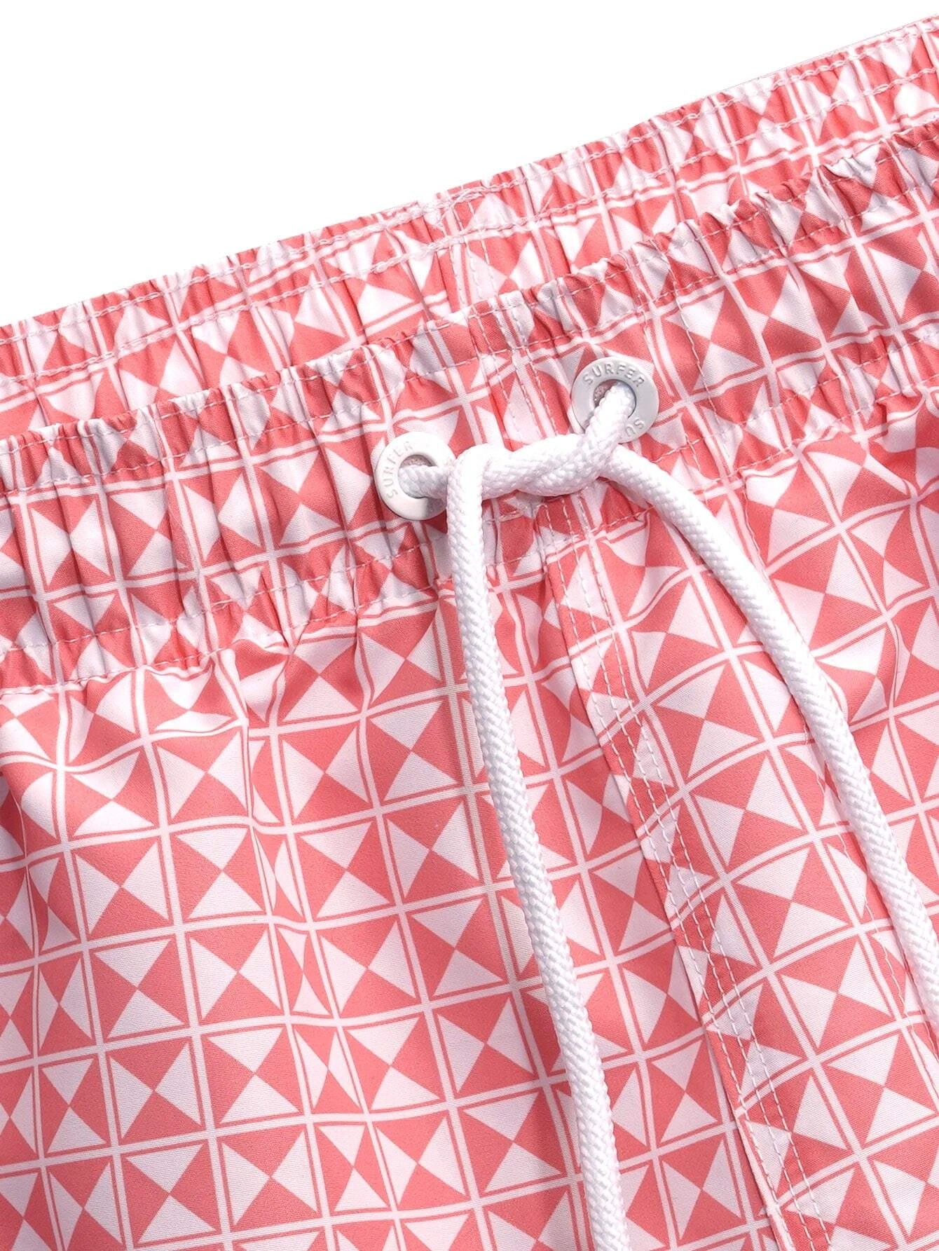 Vibrant Patterned Swim Trunks-Waves And Trunks