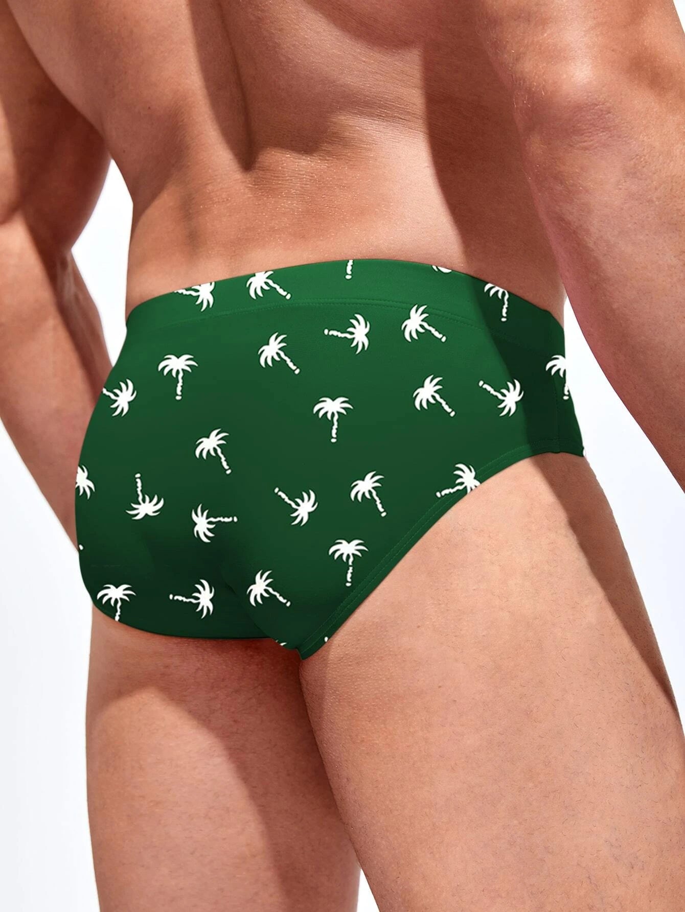 Tropical Print Swim Brief-Waves And Trunks