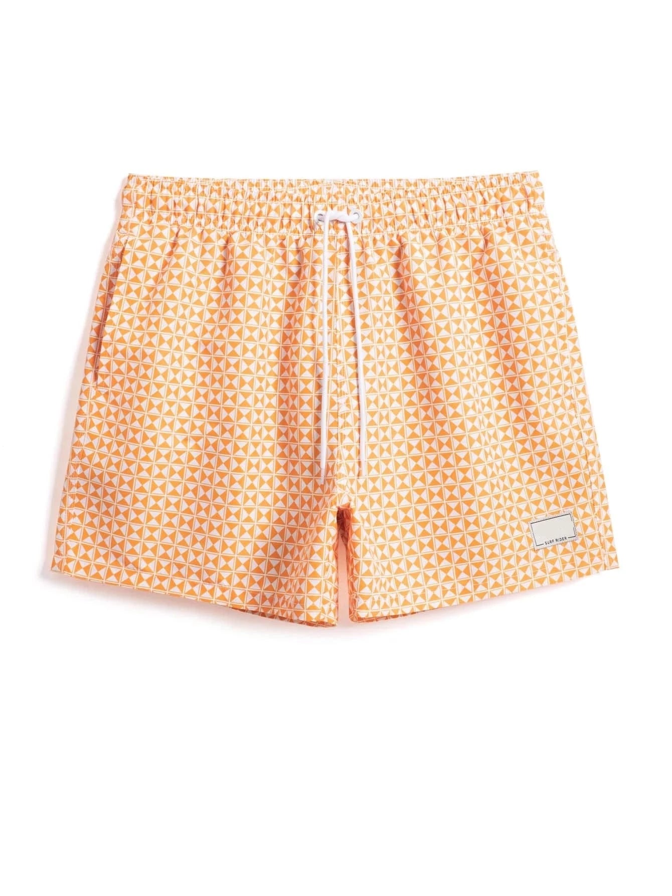 Non Stretch Allover Print Swim Trunks-Waves And Trunks