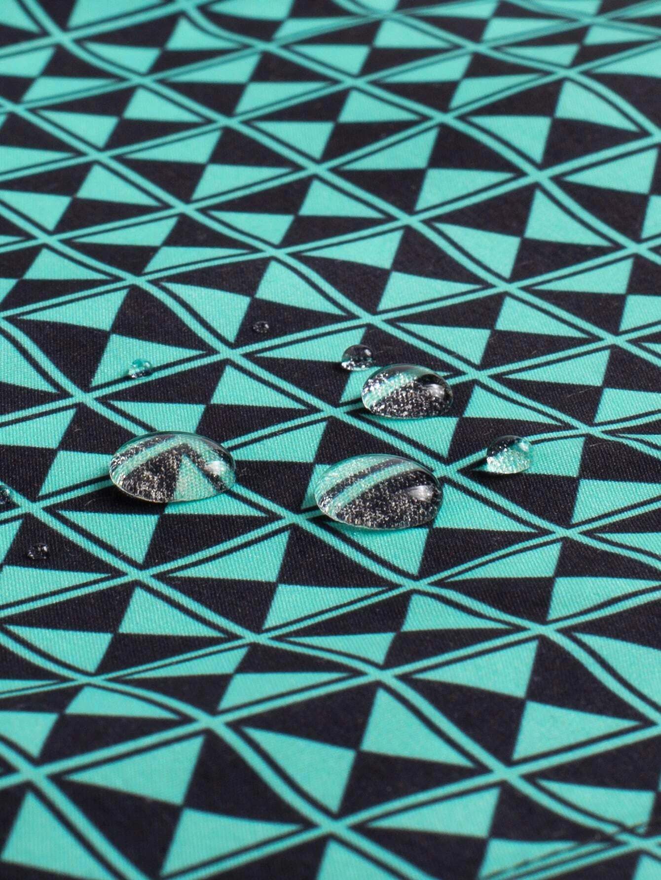 Vibrant Patterned Swim Trunks-Waves And Trunks