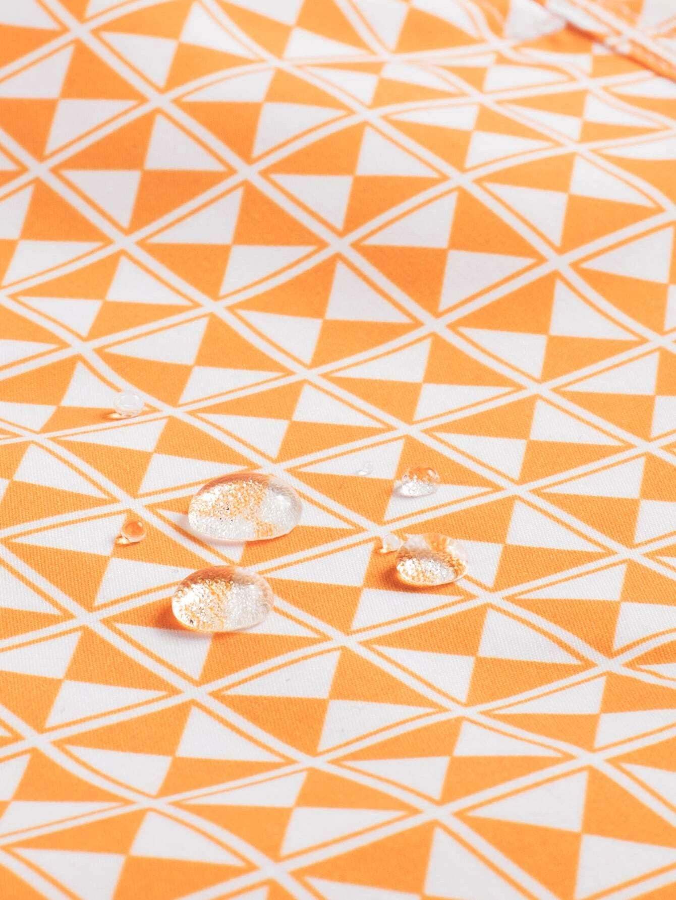 Vibrant Patterned Swim Trunks-Waves And Trunks