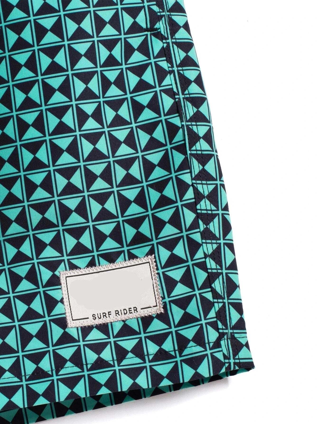 Non Stretch Allover Print Swim Trunks-Waves And Trunks