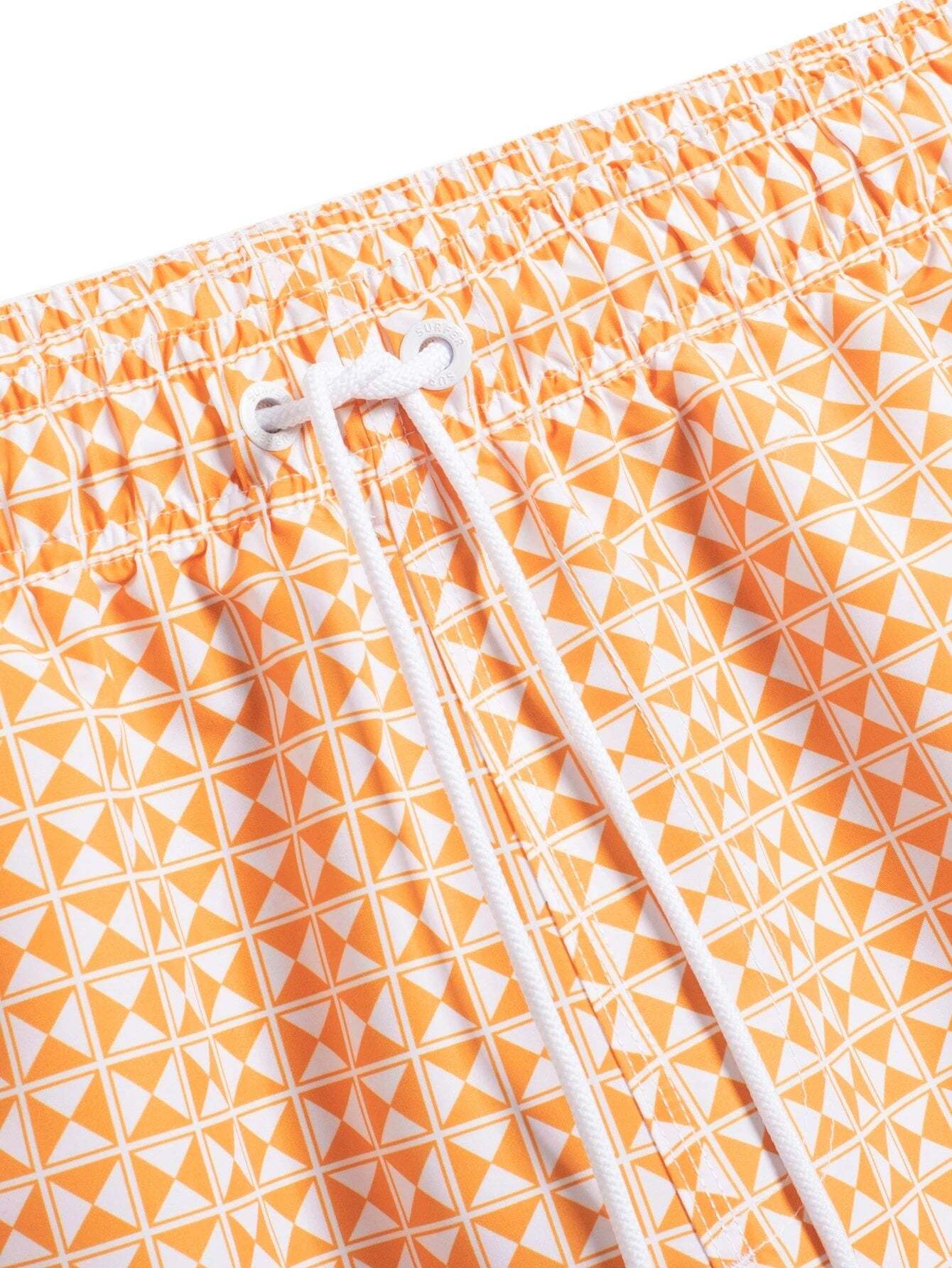Vibrant Patterned Swim Trunks-Waves And Trunks