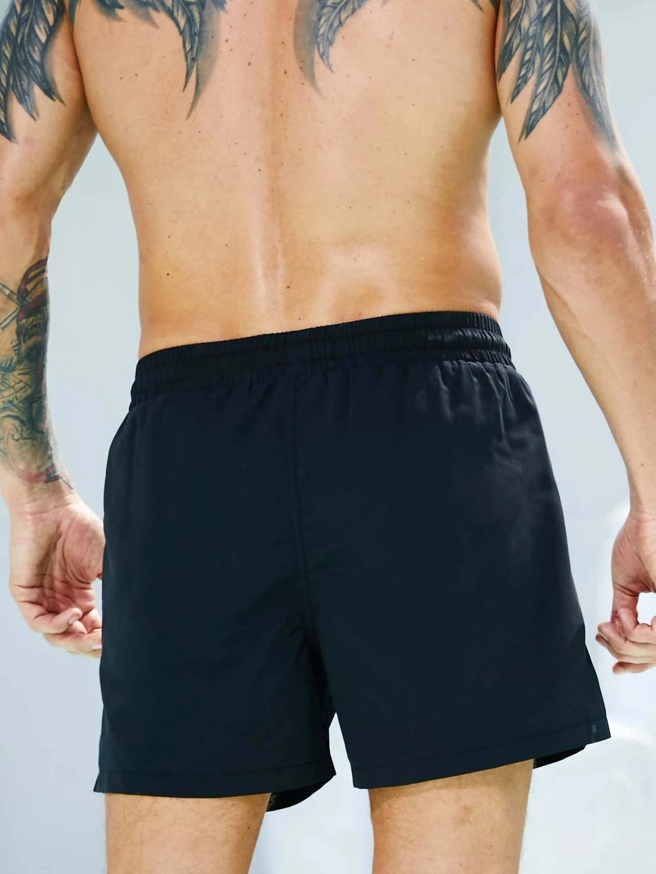 Contrast Waist Swim Trunks-Waves And Trunks