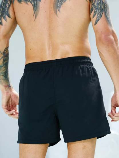 Contrast Waist Swim Trunks-Waves And Trunks