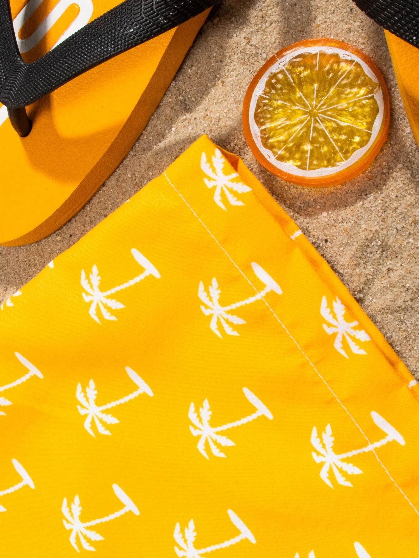 Vibrant Tropical Allover Print Drawstring Waist Swim Trunks-Waves And Trunks