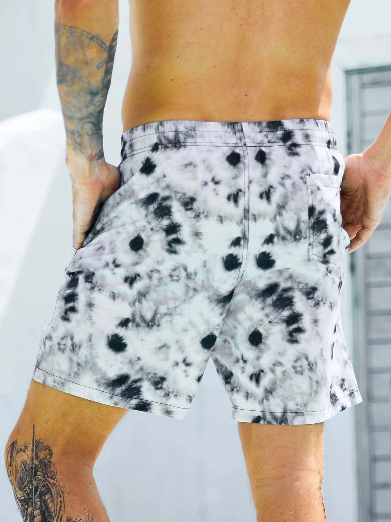 Drawstring Swim Trunks-Waves And Trunks