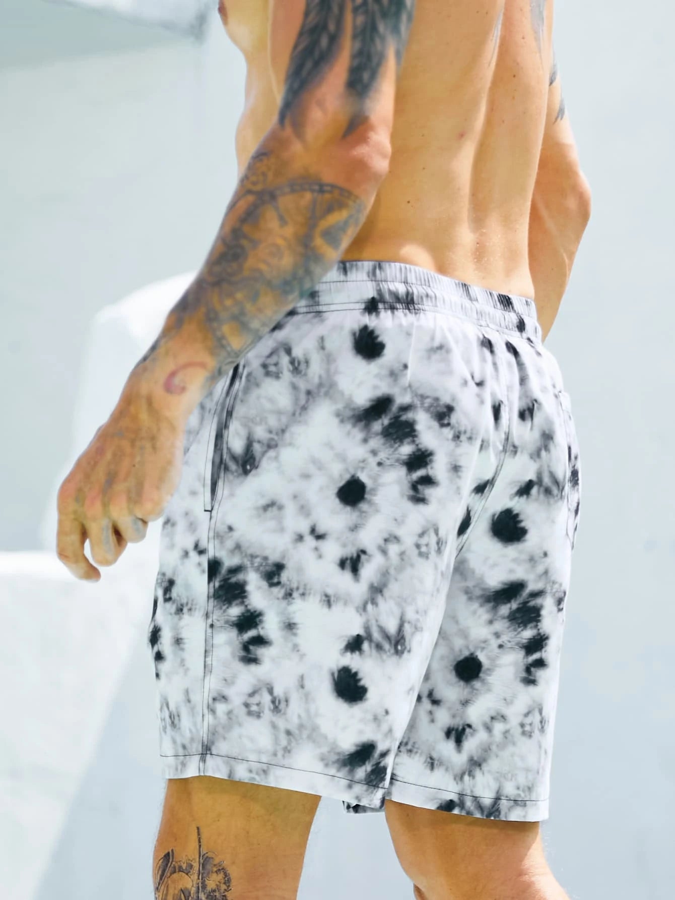 Drawstring Swim Trunks-Waves And Trunks