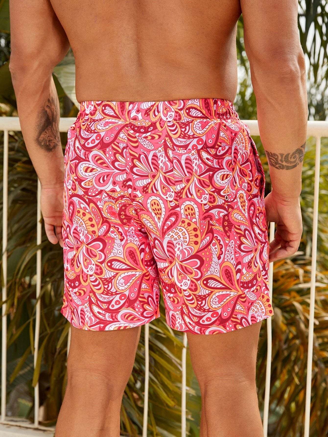 Non Stretch Drawstring Pocket Shorts-Waves And Trunks
