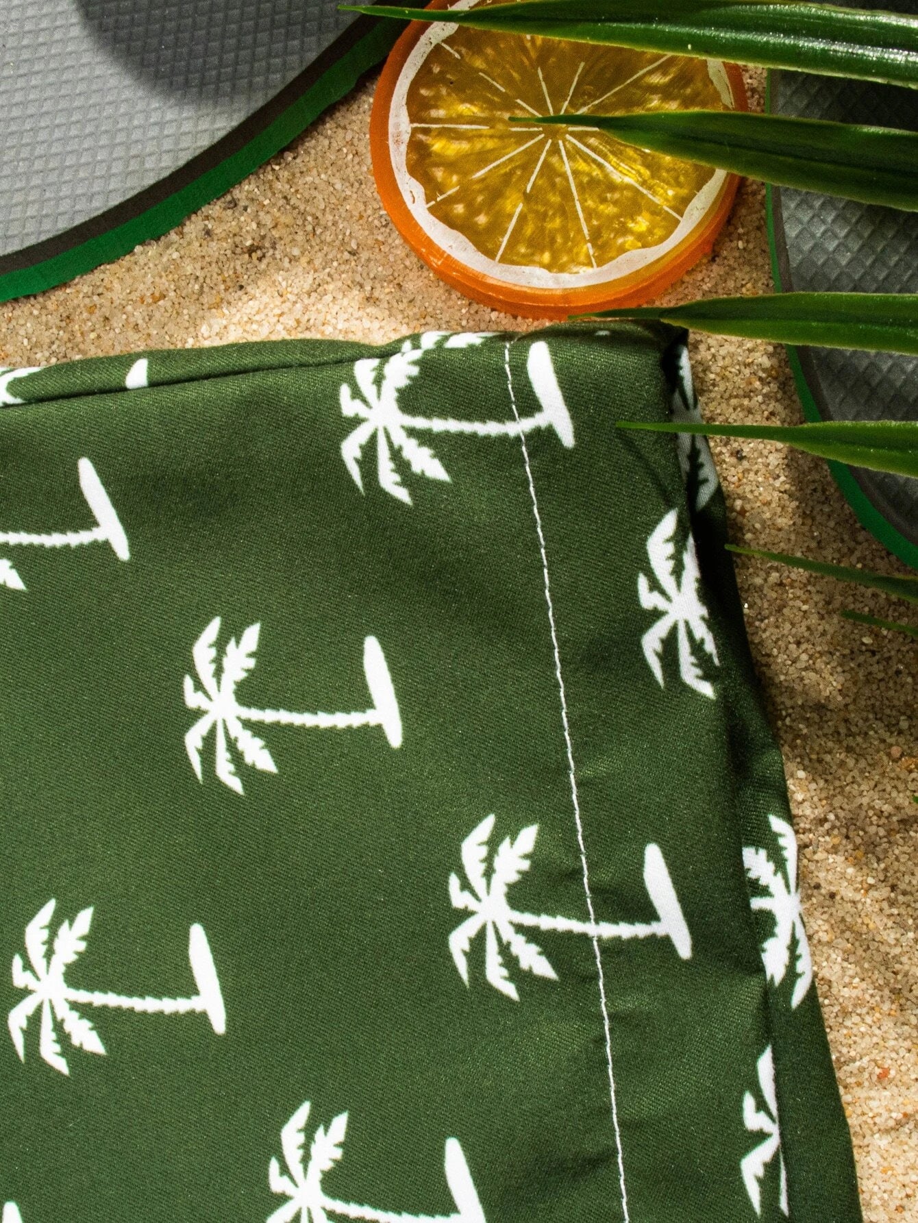 Vibrant Tropical Allover Print Drawstring Waist Swim Trunks-Waves And Trunks
