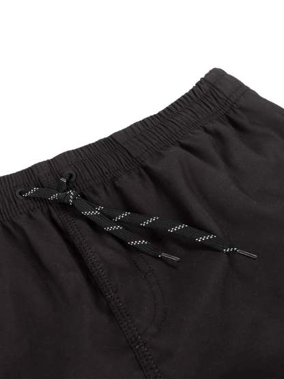 Drawstring Panda Print Swim Shorts-Waves And Trunks