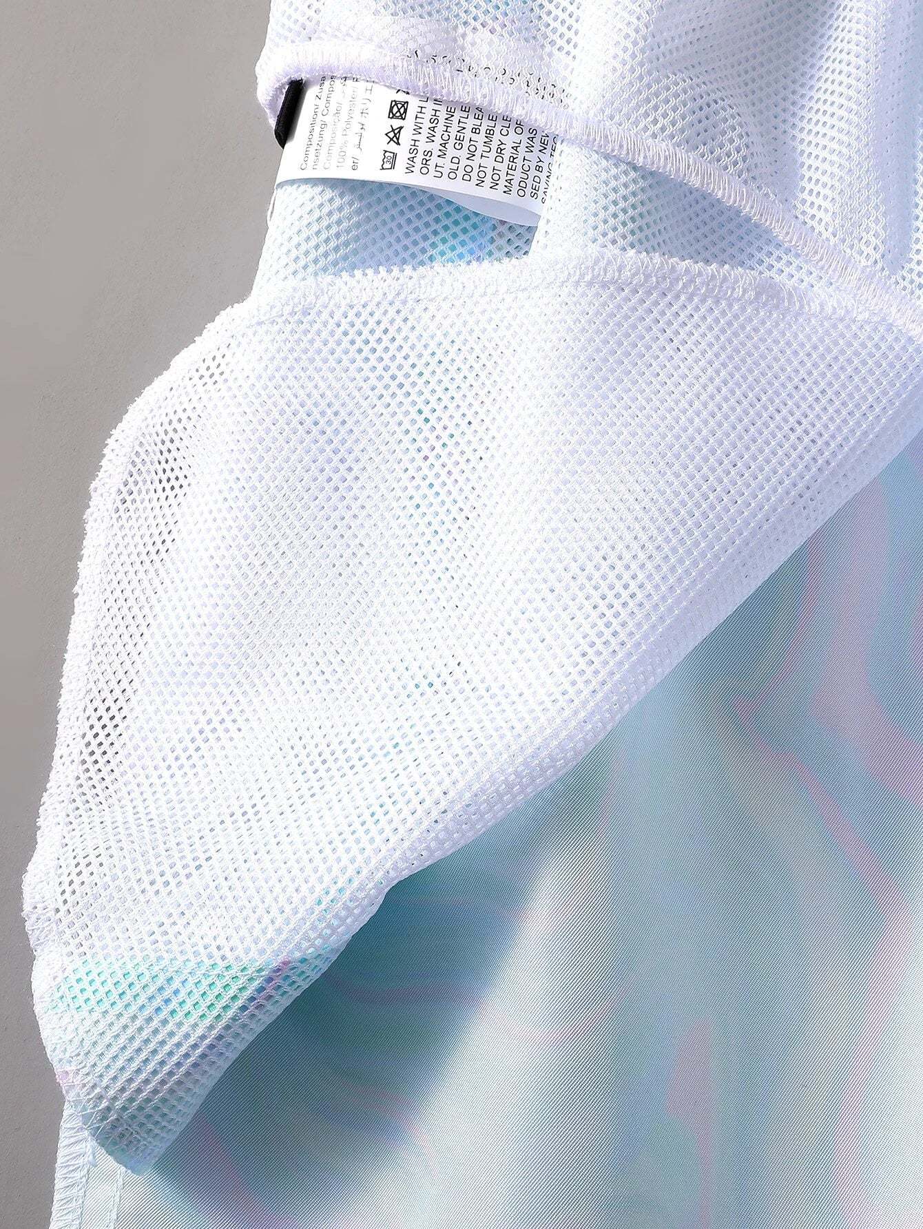 Allover Print Drawstring Waist Swim Trunks-Waves And Trunks